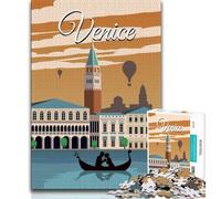 Puzzles pour Adultes 1000 pièces, Voyage Difficile à Venise, Italie, Jeux éducatifs pour la Famille, Jeux éducatifs pour Anniversaire, Noël (38x26cm)