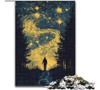 Puzzles pour Adultes, 1000 pièces, Voyageur du Ciel Nocturne, Puzzles Difficiles pour Adultes, idéal pour Les Vacances ou Un Anniversaire, Jeu de fête, Jouet 26x38cm