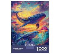 Puzzles pour Adultes 1000 Pièces Whale Dreams Ocean Fantasy Puzzles pour Adultes - Jeu De Réflexion, Analyse Et Logique - Cadeaux d'anniversaire Et De Noël Uniques 70x50cm/1000pcs