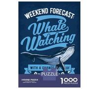 Puzzles pour Adultes 1000 Pièces Whale Watching Tours Puzzles pour Adultes Jeu Manuel Anti-Stress Cadeaux De Réduction du Stress 38x26cm/1000pcs