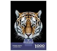 Puzzles pour Adultes 1000 Pièces Wild Tiger Head Puzzle pour Adultes, Jeu De Réflexion, Cadeau d'anniversaire, Défi Éducatif 52x38cm/1000pcs