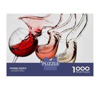 Puzzles pour Adultes 1000 Pièces Wine Party Puzzle pour Adultes Jeu De Réflexion Assembler Le Motif Idée Cadeau Unique pour Un Anniversaire 52x38cm/1000pcs