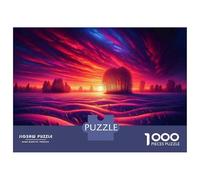 Puzzles pour Adultes 1000 Pièces Winter Sunset Landscape Puzzle pour Adolescents, Améliore La Mémoire, Stimulant À Compléter, Jeu Amusant pour Toute La Famille 70x50cm/1000pcs
