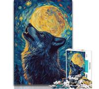 Puzzles pour Adultes 1000 pièces Wolf Art, Puzzle Adulte, Staycation Kill Time avec pièces entièrement emboîtables de Formes aléatoires (Taille 75x50cm)