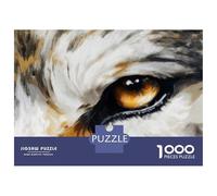 Puzzles pour Adultes 1000 Pièces Wolf Eye Close-Up Puzzle pour Adultes Jeu De Réflexion Et De Logique Activités Ludiques À La Maison 52x38cm/1000pcs