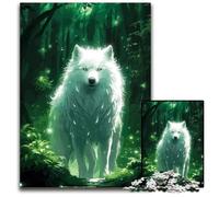 Puzzles pour Adultes 1000 pièces Wolf Mountain Magic Puzzles pour Adultes pour Les Anniversaires et Les fêtes 1000 pièces (38 x 26 cm)
