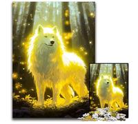 Puzzles pour Adultes 1000 pièces Wolf Mountain Magic Puzzles pour Adultes Soirée de Jeux en Famille Amusant Œuvre décorative DIY 1000 pièces (75 x 50 cm)