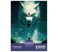 Puzzles pour Adultes 1000 Pièces Wolf Samurai Puzzle Adulte - Jouet Anti-Stress - Décoration Parfaite - Activités Ludiques À La Maison 38x26cm/1000pcs