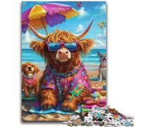 Puzzles pour Adultes 1000 pièces Yak Aidez Le Cerveau à exercer des Jouets addictifs pour cultiver la Patience Une œuvre d'art 38x26cm