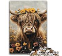 Puzzles pour Adultes 1000 pièces Yak Aidez Le Cerveau à exercer des Jouets addictifs pour cultiver la Patience Une œuvre d'art 38x26cm