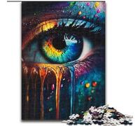 Puzzles pour Adultes 1000 pièces Yeux colorés, Jouet éducatif et décompressant, idéal comme Cadeau pour Toute la Famille 26x38cm