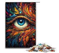Puzzles pour Adultes 1000 pièces Yeux de phénix psychédéliques colorés Puzzles Jeux Jouets Cadeau Convient pour la décoration de Bureau 1000 pièces (75 x 50 cm)
