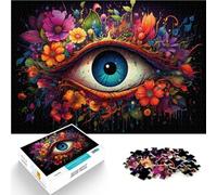 Puzzles pour Adultes 1000 pièces Yeux Jeu Stimulant Cadeaux pour est idéal comme Cadeau pour Toute la Famille 10,27 po x 14,96 po pour Les 14 Ans