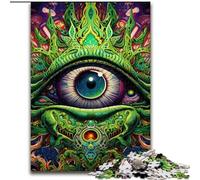 Puzzles pour Adultes 1000 pièces Yeux psychédéliques Puzzle Jeu Adulte Cadeau Jeu interactif Familial Défi cérébral Cadeau (Taille : 50x75cm)