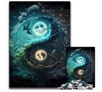 Puzzles pour Adultes 1000 pièces Yin et Yang Équilibre Impossible Puzzles pour Adultes Idéal pour Les Amoureux Cadeau Parfait de Noël Nouvel an Saint Valentin 1000 PCS (75x50cm)