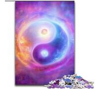 Puzzles pour Adultes 1000 pièces Yin et Yang, Jouets éducatifs et éducatifs, Cadeaux d'anniversaire Uniques pour Les 14 Ans et Plus (Taille 26x38cm)