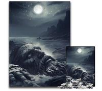 Puzzles pour Adultes 1000 pièces Ymir Le Nordique Puzzles géants pour Adultes Soirée de Jeux en Famille Amusant Œuvre décorative à Faire soi-même 1000 pièces (75 x 50 cm)