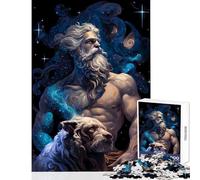 Puzzles pour Adultes 1000 pièces Zeus et Son Compagnon Jeu Anti-Stress Jeu de Manipulation Stimule Le Cerveau Dimensions 38x52cm