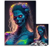 Puzzles pour Adultes 1000 pièces Zombie Queen Puzzles pour Adultes Soirée de Jeux en Famille Amusant Œuvre décorative à Faire soi-même 1000 pièces (38 x 26 cm)