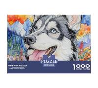 Puzzles pour Adultes 1000 PiècesMalamute d' Alaska 38x26cm/1000pcs Puzzles pour Adultes Jeu Éducatif Challenge Toy 1000 Pièces Cute Big ChienPuzzle pour Adulte