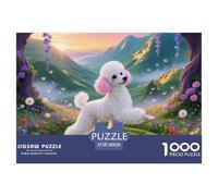 Puzzles pour Adultes 1000 PiècesPoodle 38x26cm/1000pcs Puzzles pour Adultes Jeu Éducatif Challenge Toy 1000 Pièces Pet ChienPuzzle pour Adulte