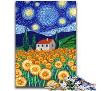 Puzzles pour Adultes 1000 pissenlits sous Le Ciel Nocturne Difficile à réaliser, mais Amusant et Humoristique Cadeaux d'anniversaire et Cadeaux Uniques 38x26cm