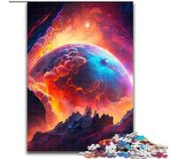 Puzzles pour Adultes 1000 planètes extraterrestres en Bois,Parfaits pour s'amuser Lors des Anniversaires et de Noël 50x75cm pour la décoration intérieure,l'entraînement cérébral