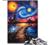 Puzzles pour Adultes 1000 ponts sous Le Ciel Nocturne, stimulent Le Cerveau, Jouets addictifs pour cultiver la Patience, Collection d'artistes, Beaux-Arts 38x26cm