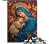 Puzzles pour Adultes 1000 Portrait de Marie la Mère, Anti-Stress, défi Difficile, Cadeaux du Père Noël Secret pour Les 14 Ans et Plus (Taille 50x75cm)