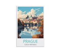 Puzzles pour Adultes 1000 Prague République Tchèque Puzzle 1000 pièces pour Adultes Jeux de Puzzle exigeants 26x38cm