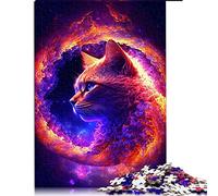Puzzles pour Adultes 1000 Puzzle Jouets Lion Psychédélique Puzzles pour Adultes et Enfants Puzzle en Bois Activité Familiale (Taille 50x75cm)