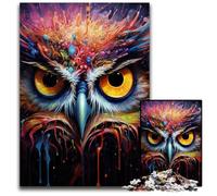 Puzzles pour Adultes 1000 Puzzles Animaux hiboux pour Adultes Parfaits pour Les réunions de Famille, Les Anniversaires, Les Vacances 26x38cm/10,23x14,96 Pouces