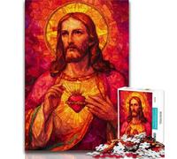 Puzzles pour Adultes 1000 Puzzles Art de Jésus, Jeux éducatifs, Jouets à Faire soi-même, idéal comme Cadeau pour Toute la Famille à partir de 14 Ans 38x26cm