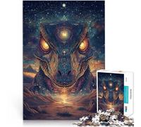 Puzzles pour Adultes 1000 Puzzles Art des Dinosaures Fabriqué en Carton pour Les 14 Ans et Plus Jeu Stimulant et Jeu Familial Super Cadeau de Noël。Taille：26x38cm/10.24x14.96pouce