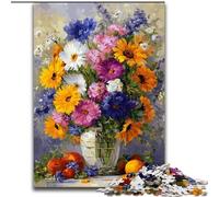 Puzzles pour Adultes 1000 Puzzles Art Floral Jeu Stimulant et Jeu Familial Décoration Murale Cadeaux d'anniversaire et de Noël Uniques (Taille 50x75cm)