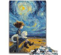 Puzzles pour Adultes 1000 Puzzles Ciel étoilé, Jeu Familial Anti-Stress, défi Difficile adapté aux Couples (50x75cm)