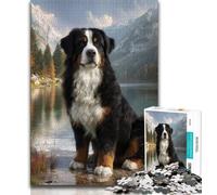 Puzzles pour Adultes 1000 Puzzles de Bouvier Bernois Jeu Stimulant idéal comme Cadeau pour Toute la Famille 38x26cm