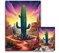 Puzzles pour Adultes 1000 Puzzles de Cactus Secrets pour Adultes Parfait pour Les Adolescents et Les collectionneurs, décoration idéale pour la Maison et Cadeau de Voyage 26x38cm/10,23x14,96 Pouces