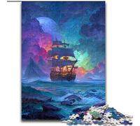 Puzzles pour Adultes 1000 Puzzles de navires naviguant sur la mer pour Adultes 26X38CM Casse-tête et décoration intérieure, Cadeau de Vacances Parfait