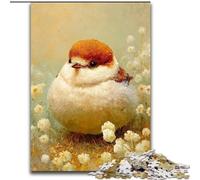 Puzzles pour Adultes 1000 Puzzles Dessin animé Flamant Rose Jeu Stimulant et Jeu Familial Décoration Murale Cadeaux d'anniversaire et de Noël Uniques (Taille 26x38cm)