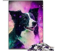 Puzzles pour Adultes 1000 Puzzles Difficiles Border Collie pour Adultes Jeu de Casse-tête pour Adolescents, Cadeau Parfait pour Une soirée de Jeux en Famille Taille : 38x26cm