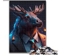 Puzzles pour Adultes 1000 Puzzles Difficiles Boss Raccoon pour Adultes Jeu de Casse-tête pour Adolescents, Cadeau Parfait pour Une soirée de Jeux en Famille Taille : 38x26cm