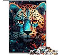 Puzzles pour Adultes 1000 Puzzles Difficiles de léopard Africain pour Adultes Taille 38x26cm Décoration d'intérieur Jeu de Casse-tête pour Adolescents et Interaction familiale