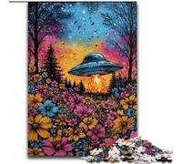 Puzzles pour Adultes 1000 Puzzles d'OVNI extraterrestres Parfaits pour s'amuser en Famille à Noël, Thanksgiving, Les Anniversaires et Pâques (Taille 26x38cm)