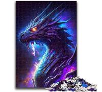 Puzzles pour Adultes 1000 Puzzles Dragon Cosmique pour 14+ Jeu de défi Unique Jeux de Famille Cadeaux d'anniversaire de Noël 26x38cm