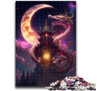 Puzzles pour Adultes 1000 Puzzles Dragon Jeux éducatifs Japonais Décoration de la Maison Jeu éducatif pour Anniversaire, Noël 26x38cm