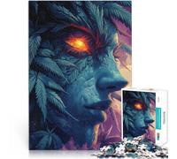 Puzzles pour Adultes 1000 Puzzles Esprit de la Nature avec œil brûlant Fait de Papier，pour Les 14 Ans et Plus Jeu Familial pour et Idées Cadeaux。Taille：26x38cm/10.24x14.96pouce