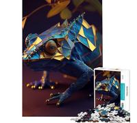 Puzzles pour Adultes 1000 Puzzles Fantasy Chameleon Brain Intelligence Challenge Addictive Toys Hands-on Game A Work of Art Gifts Ideas (Size 38x52cm)
