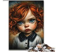 Puzzles pour Adultes 1000 Puzzles Fille Sombre, Anti-Stress Staycation Tuer Le Temps Améliorer l'amour Entre Les Couples 50X75CM