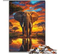Puzzles pour Adultes 1000 Puzzles Galaxy Elephant en Carton, Divertissement Relaxant, Cadeau de Noël Parfait et décoration intérieure 1000 pièces(26x38cm)